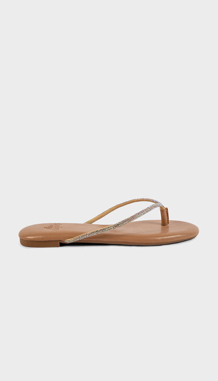 Vera Sparkly Flat Sandal All The Things