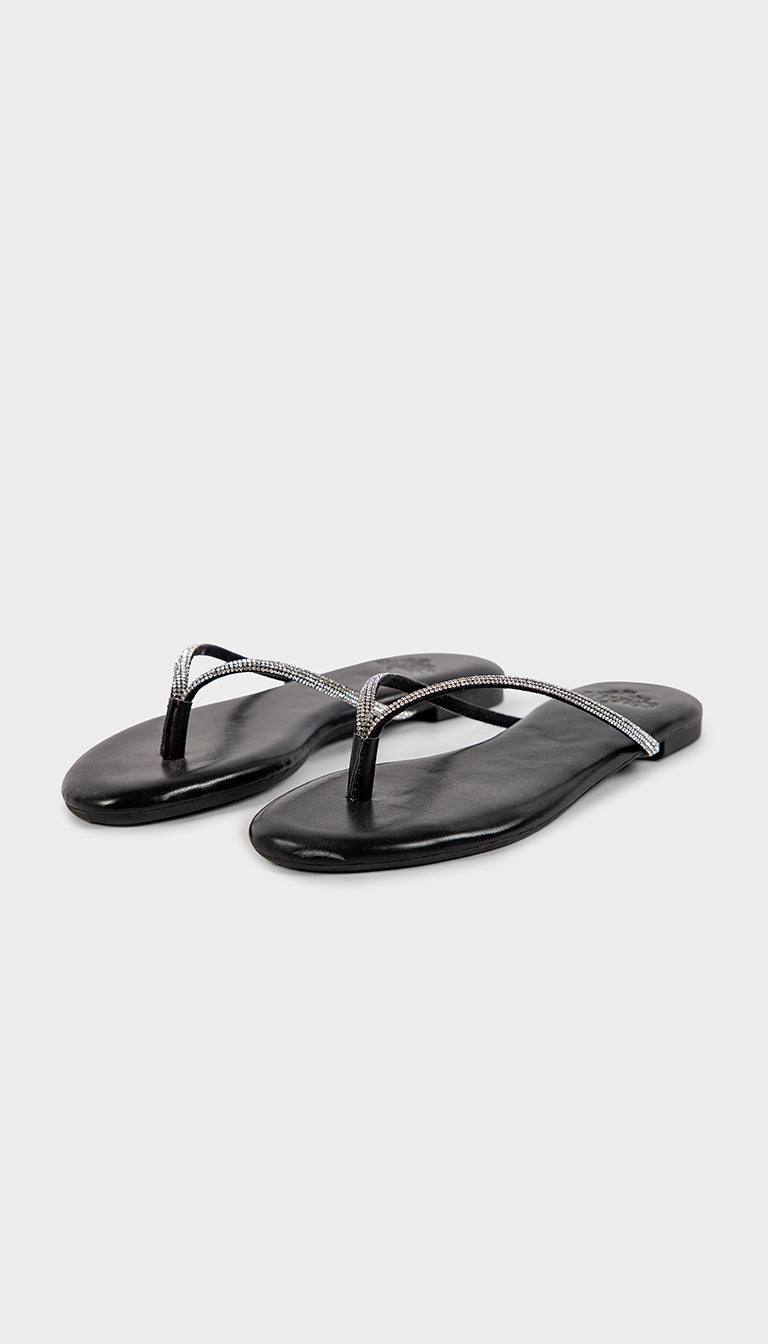 Vera Sparkly Flat Sandal All The Things