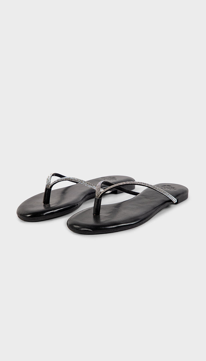Vera Sparkly Flat Sandal All The Things