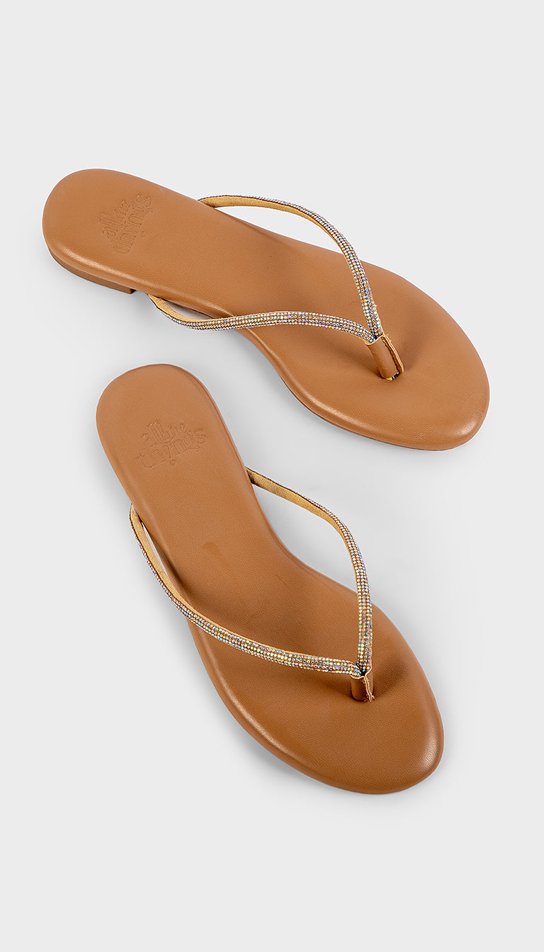 Vera Sparkly Flat Sandal All The Things