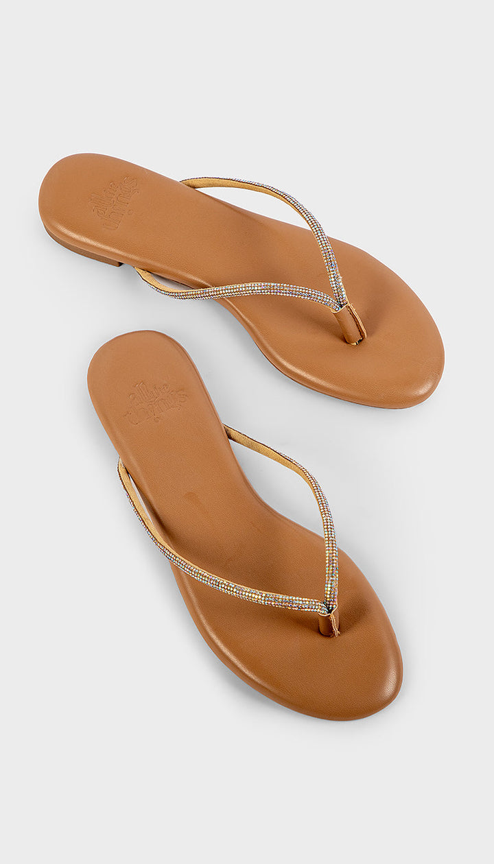 Vera Sparkly Flat Sandal All The Things